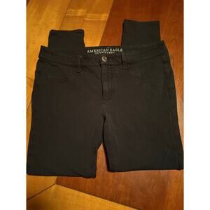 American Eagle Black Jeggings Sz 12